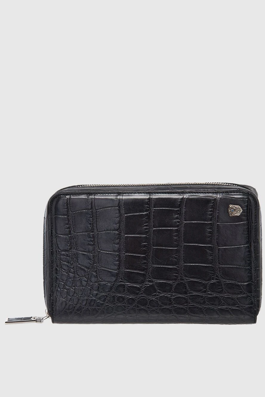 Tardini man men's black alligator leather clutch купить с ценами и фото 166003 - photo 1