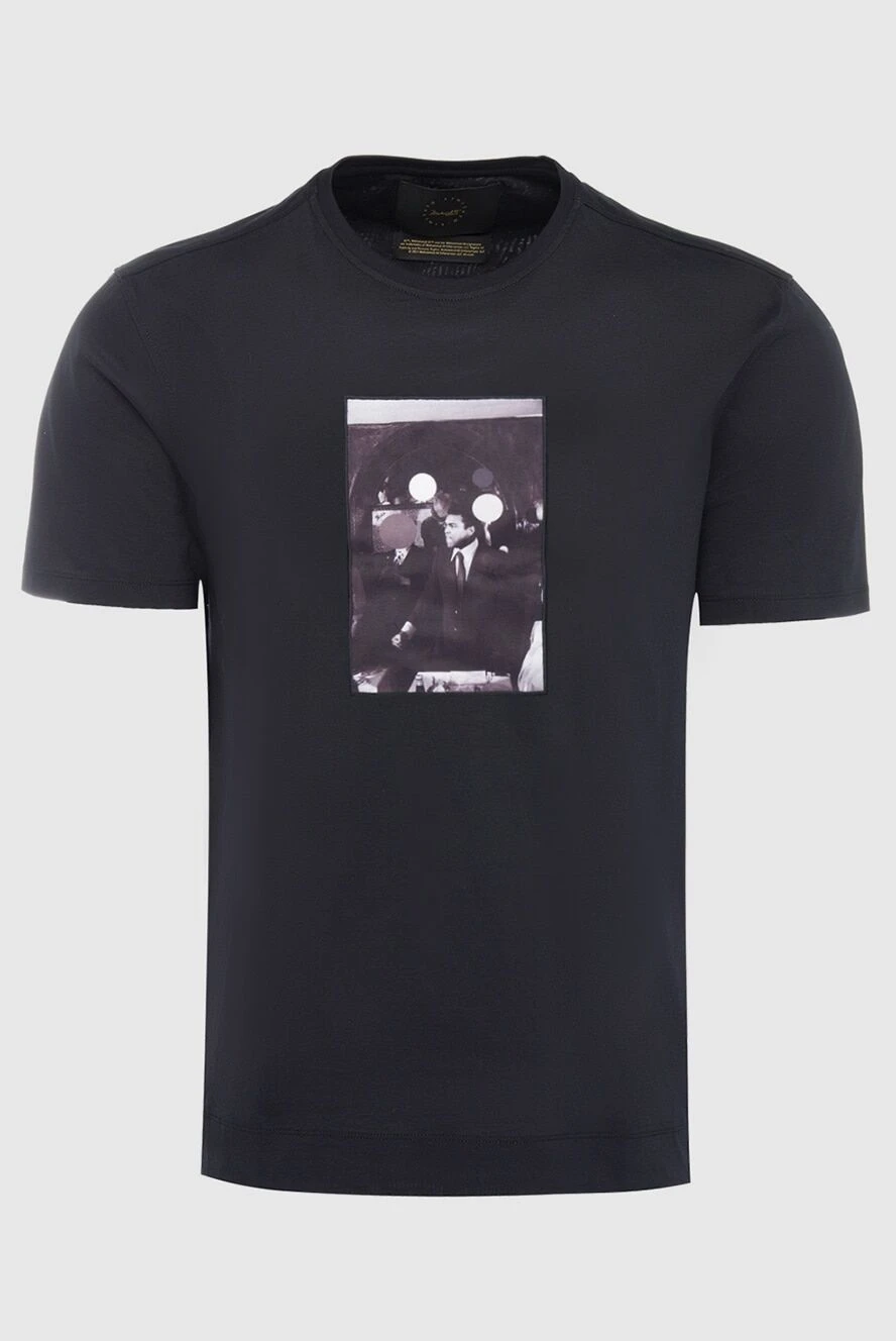Limitato футболка тёмно-синяя с арт-принтом в стиле винтажной хроники
166074 - фото 1