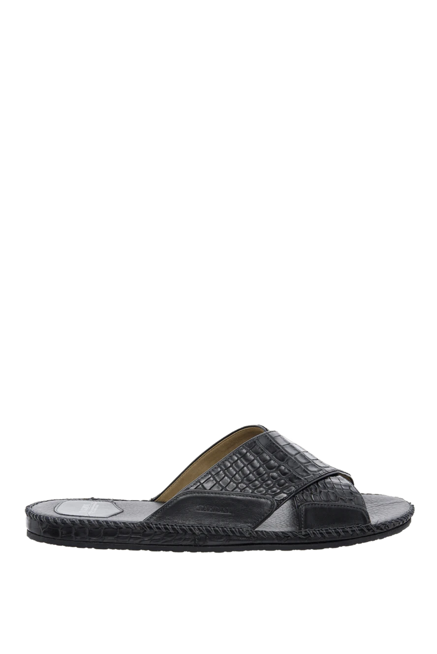 Tardini man black alligator slippers for men купить с ценами и фото 166086 - photo 1