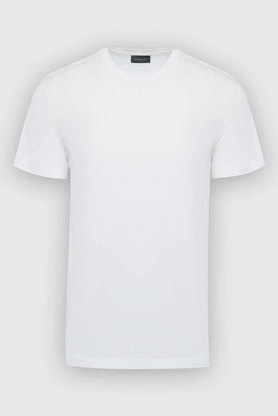 Tombolini man white cotton t-shirt for men купить с ценами и фото 166184 - photo 1