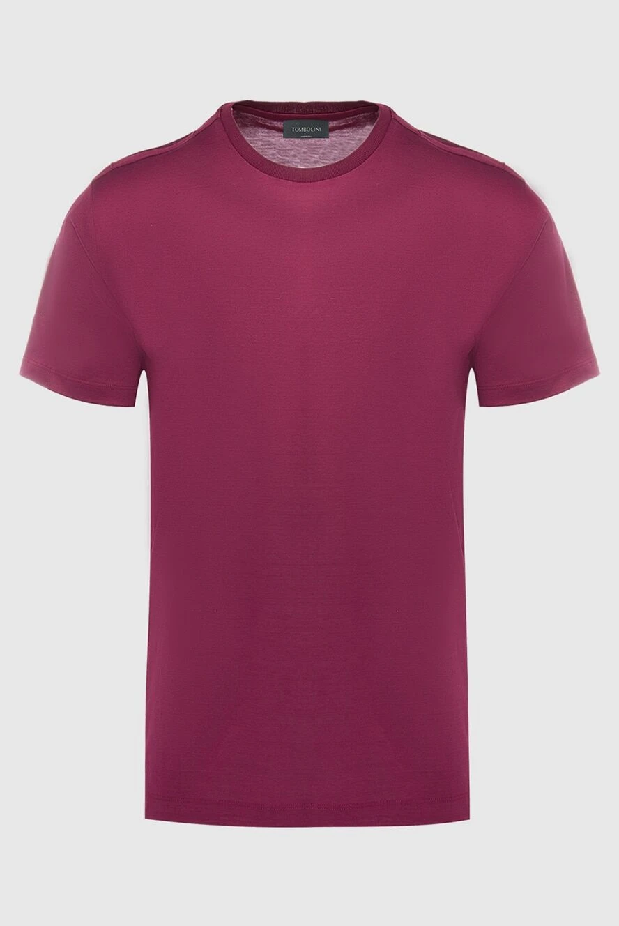 Tombolini man cotton t-shirt burgundy for men купить с ценами и фото 166185 - photo 1