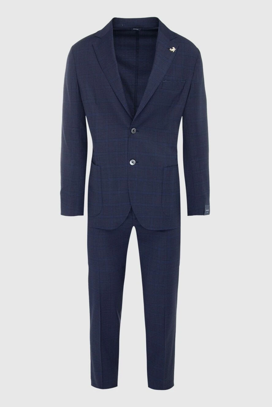 Tombolini man men's suit made of wool, blue купить с ценами и фото 166208 - photo 1