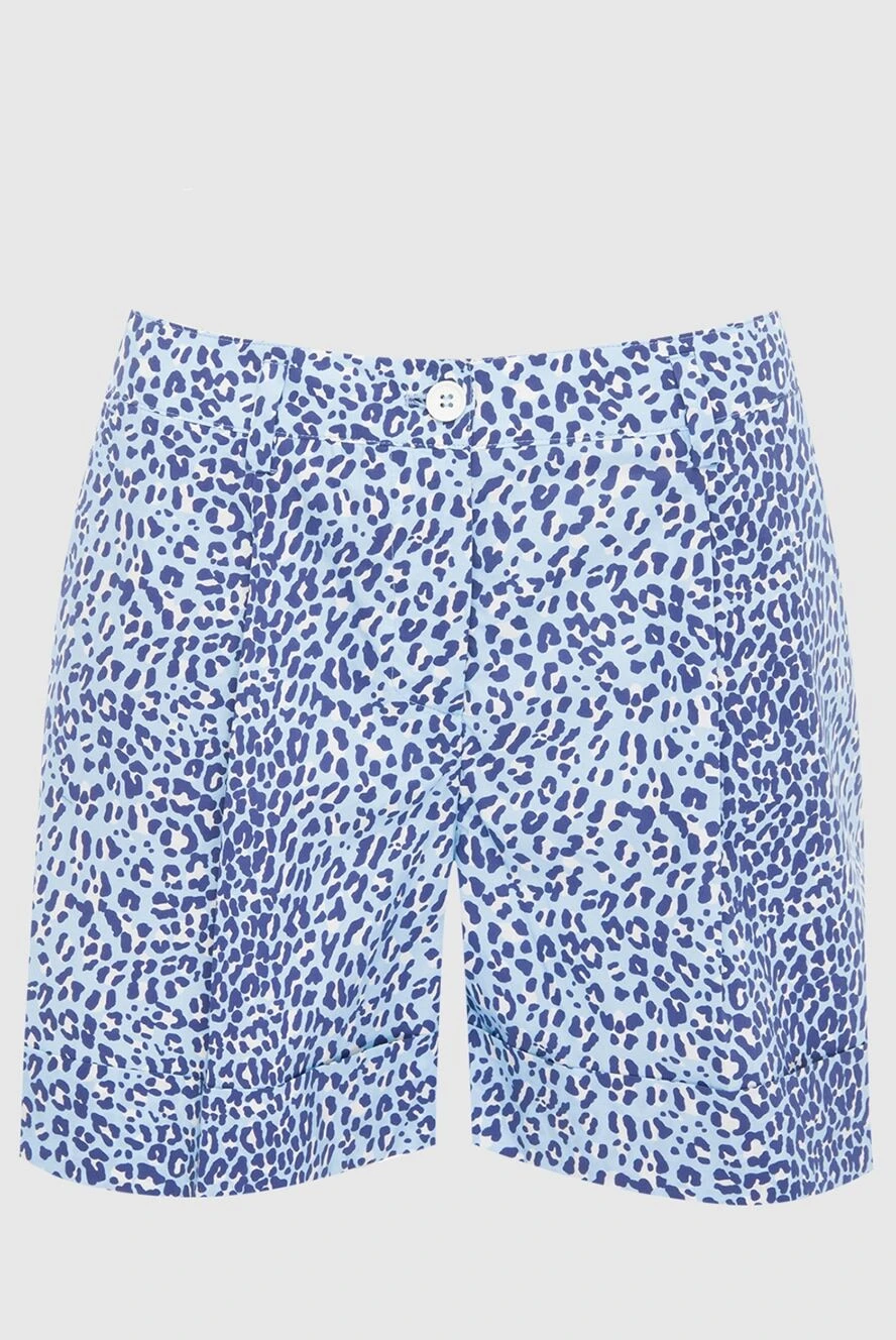 P.A.R.O.S.H. woman blue cotton shorts for women купить с ценами и фото 166214 - photo 1