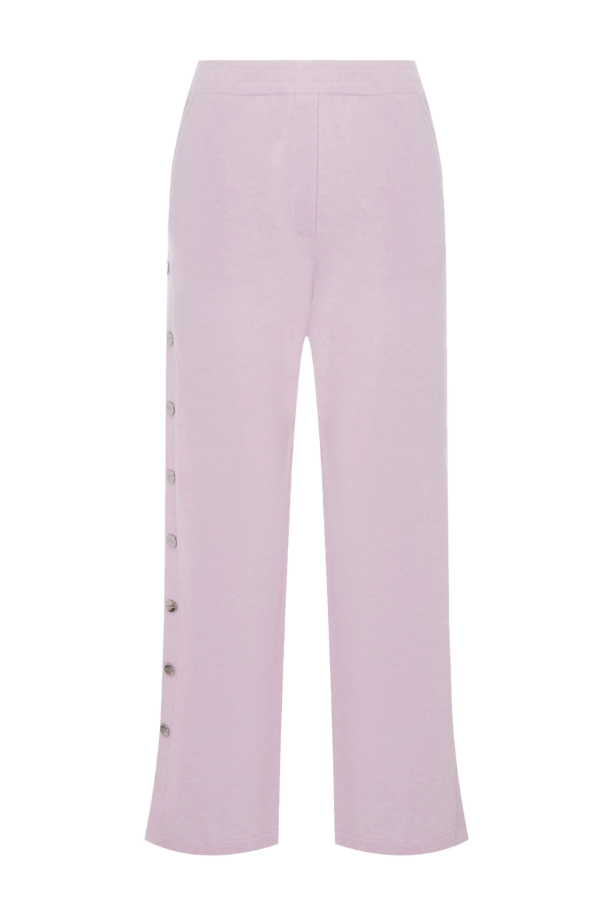 Max&Moi woman pink wool and cashmere trousers for women купить с ценами и фото 166308 - photo 1