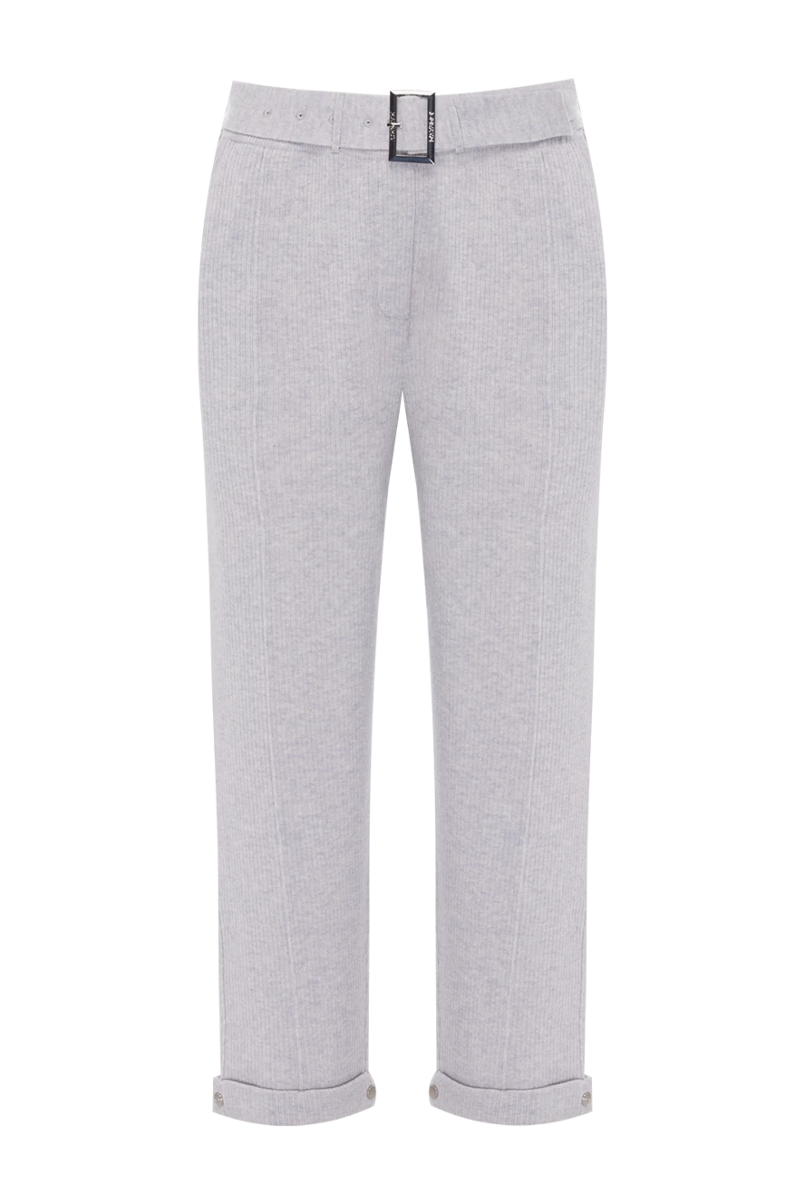 Max&Moi woman gray wool and cashmere trousers for women купить с ценами и фото 166309 - photo 1