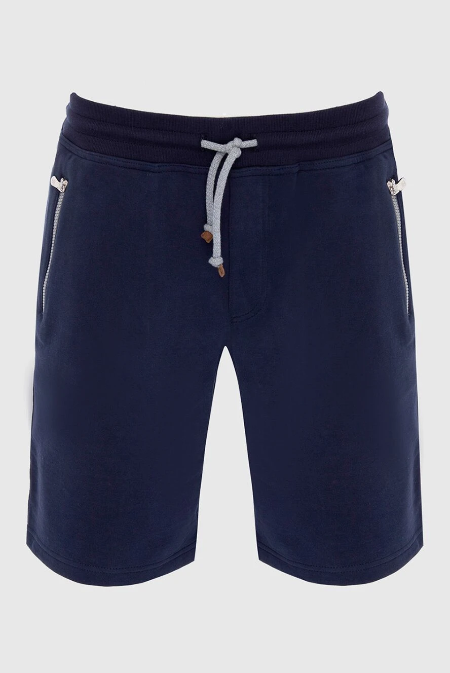 Brunello Cucinelli sports shorts with an elastic waistband and contrasting zippers 166410 - photo 1