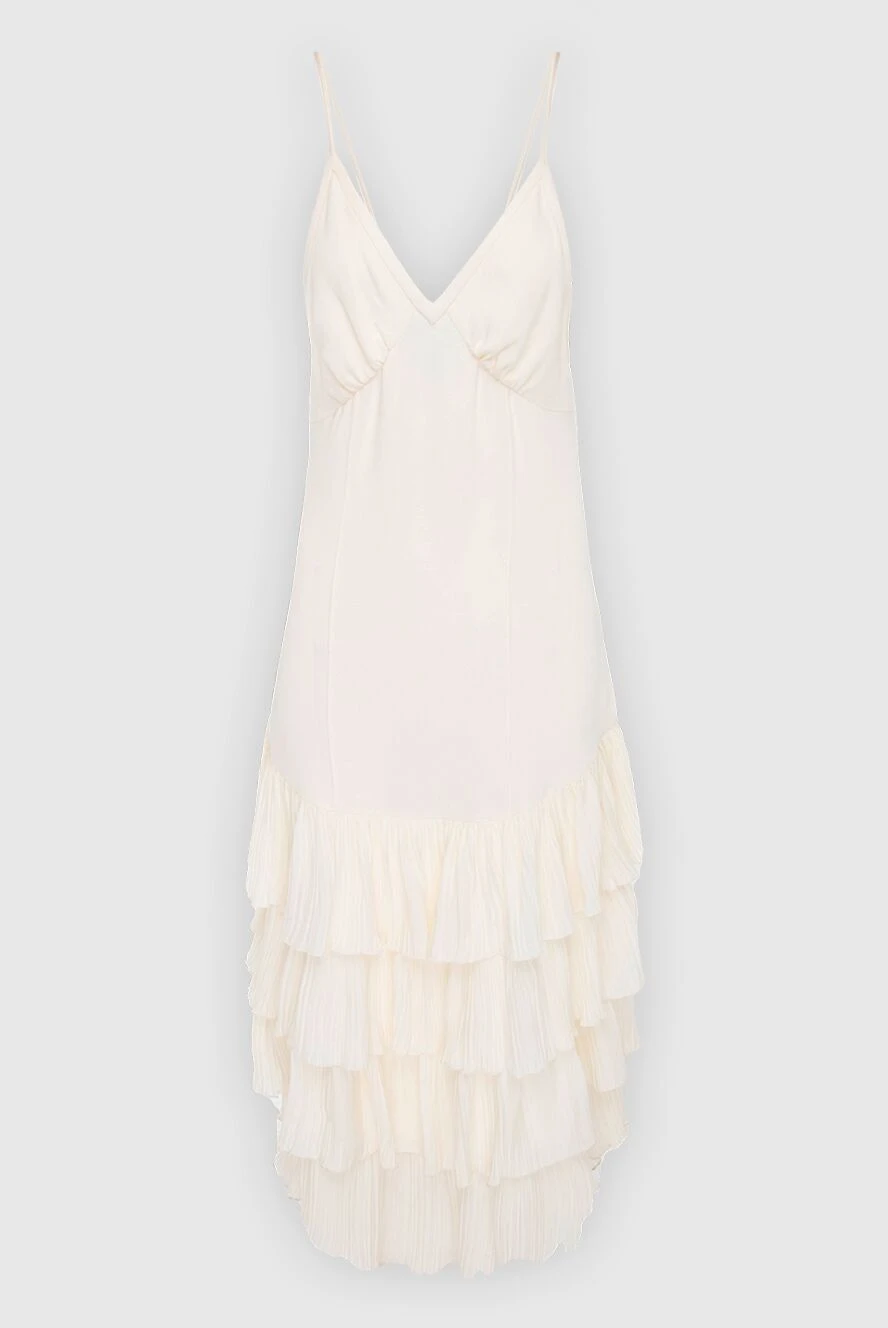 Khaite woman white off-shoulder silk dress 166452 - photo 1