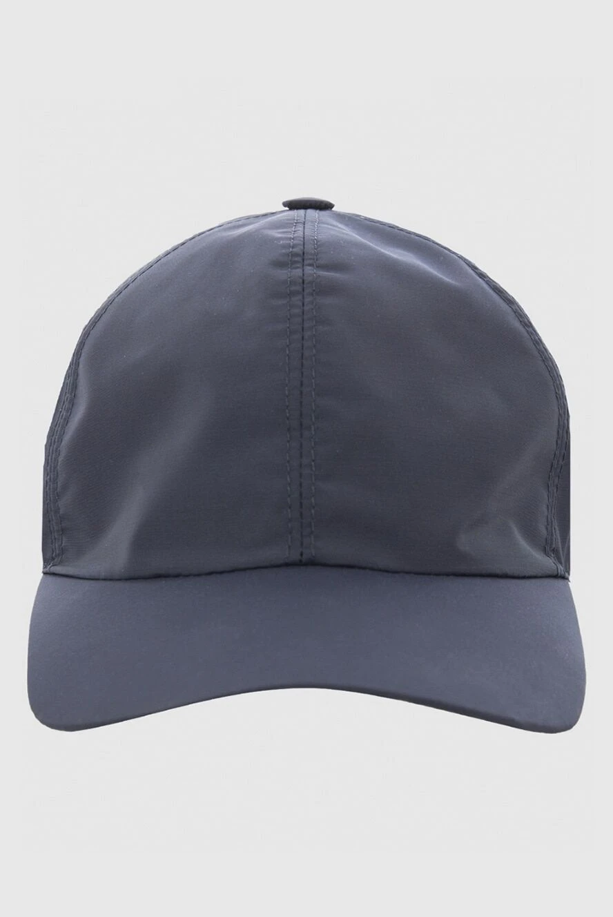 Cesare di Napoli man blue cotton cap for men купить с ценами и фото 166490 - photo 1