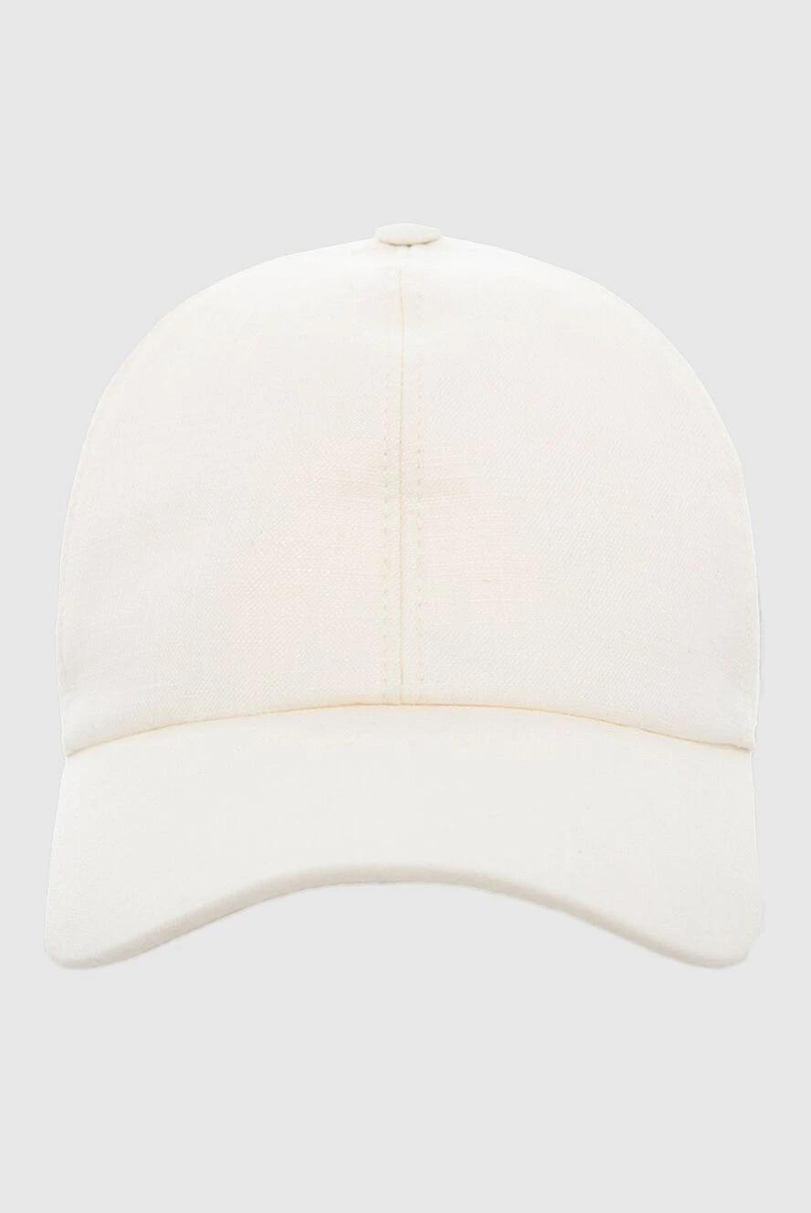 Cesare di Napoli man white cotton cap for men купить с ценами и фото 166493 - photo 1