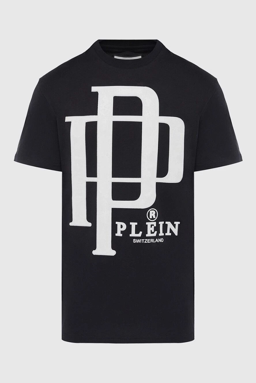 Philipp Plein man black cotton t-shirt for men купить с ценами и фото 166824 - photo 1