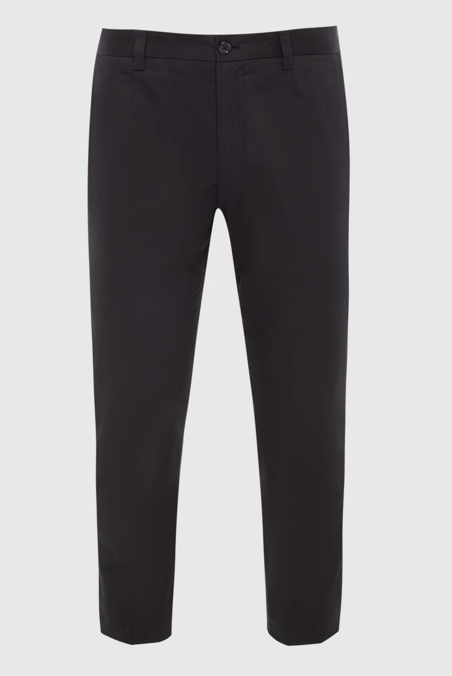 Dolce & Gabbana man cotton and elastane trousers black for men купить с ценами и фото 166881 - photo 1