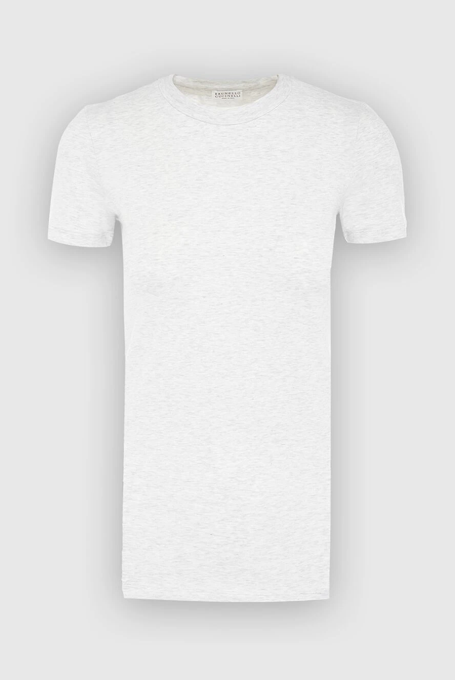 Brunello Cucinelli футболка хлопковая белая женская 166897 - фото 1