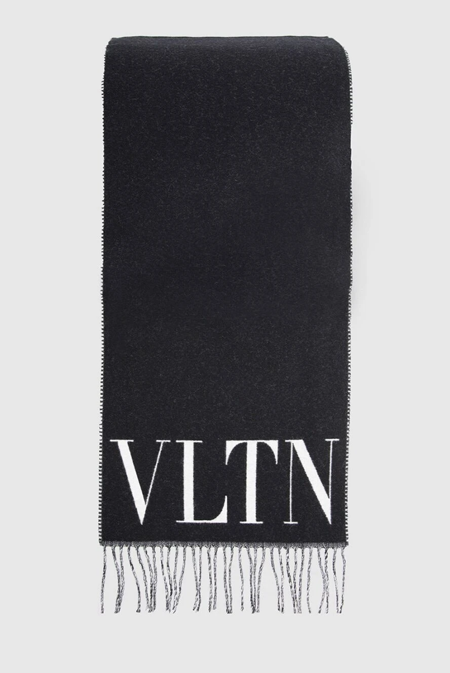 Valentino man black wool scarf for men купить с ценами и фото 166956 - photo 1