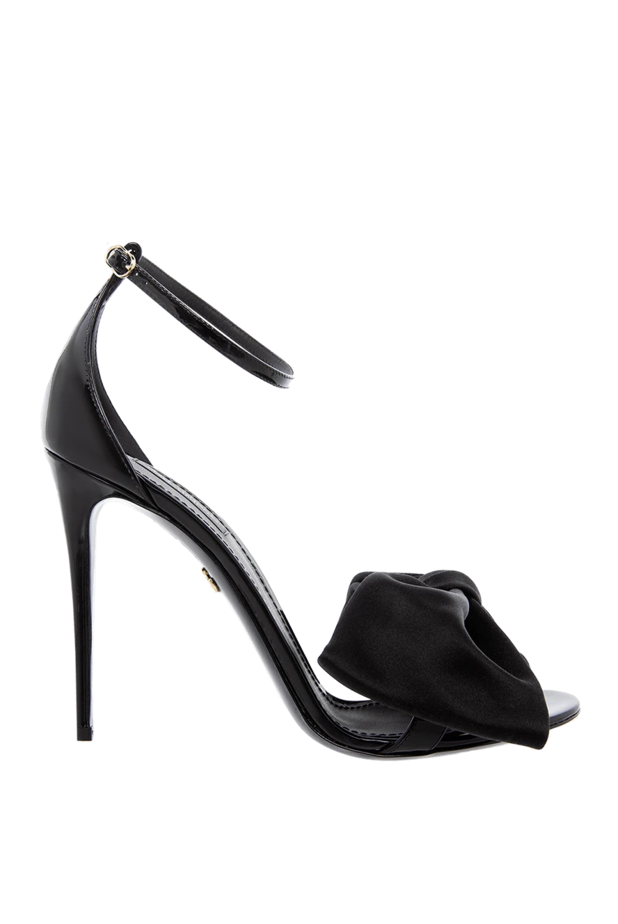 Dolce & Gabbana woman black leather sandals for women купить с ценами и фото 166966 - photo 1