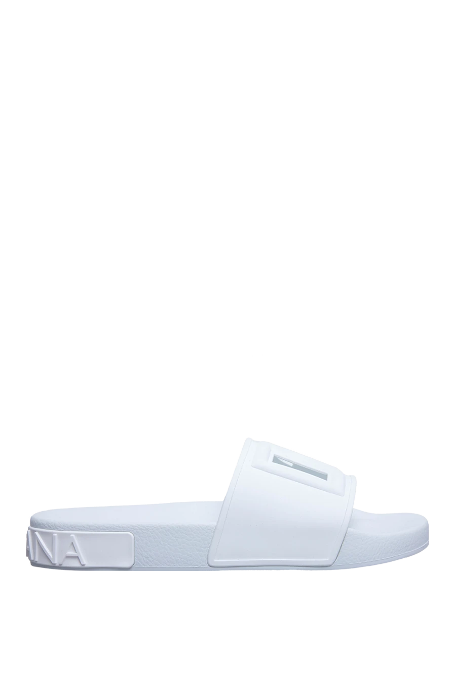 Dolce & Gabbana man white rubber slippers for men купить с ценами и фото 167006 - photo 1