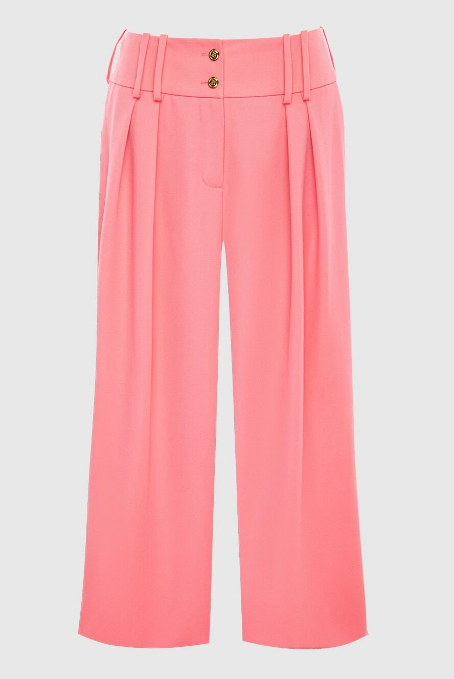 Balmain woman pink woolen trousers for women купить с ценами и фото 167042 - photo 1