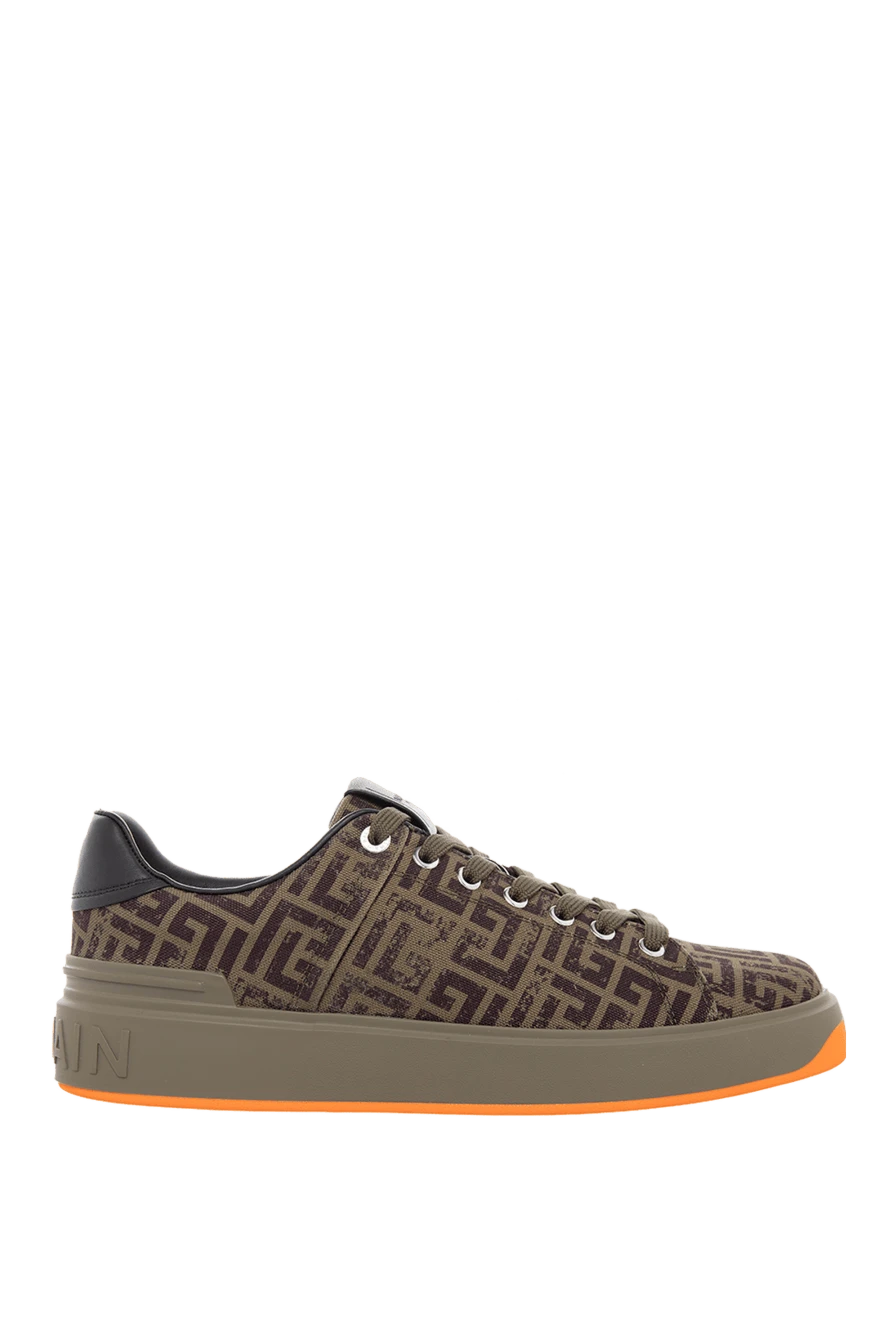 Balmain man brown textile sneakers for men купить с ценами и фото 167045 - photo 1