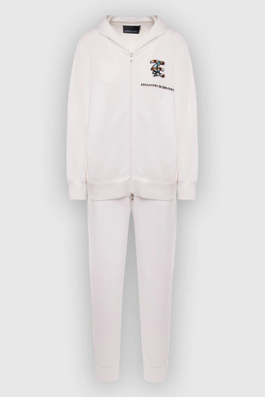 Ermanno Scervino woman white women's walking suit made of cotton купить с ценами и фото 167113 - photo 1