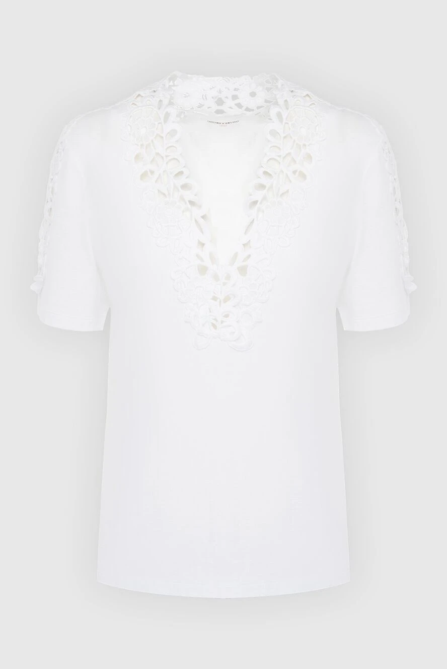 Ermanno Scervino woman white cotton blouse for women купить с ценами и фото 167115 - photo 1