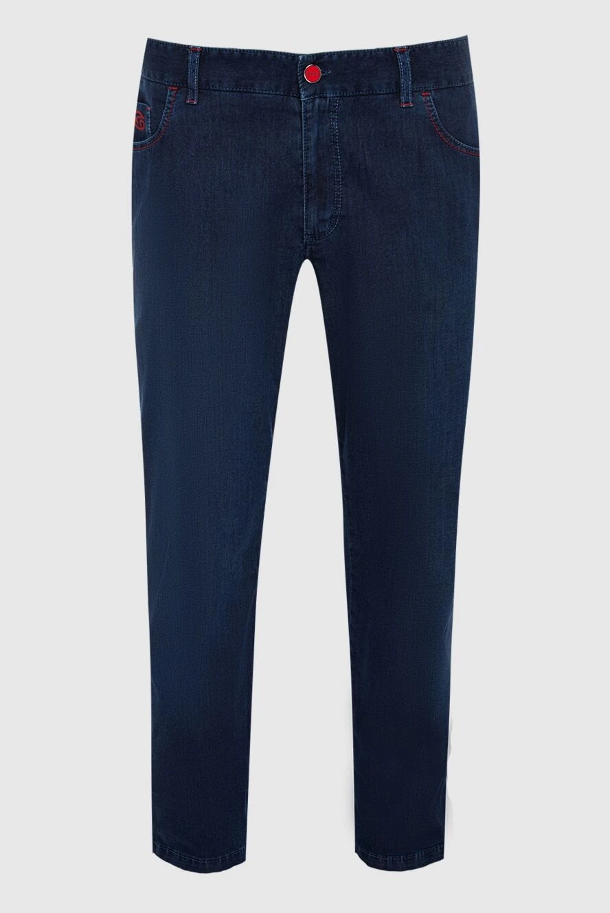 Zilli man blue cotton jeans for men купить с ценами и фото 167135 - photo 1