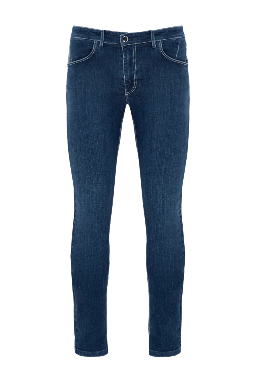 Zilli man blue cotton jeans for men купить с ценами и фото 167143 - photo 1