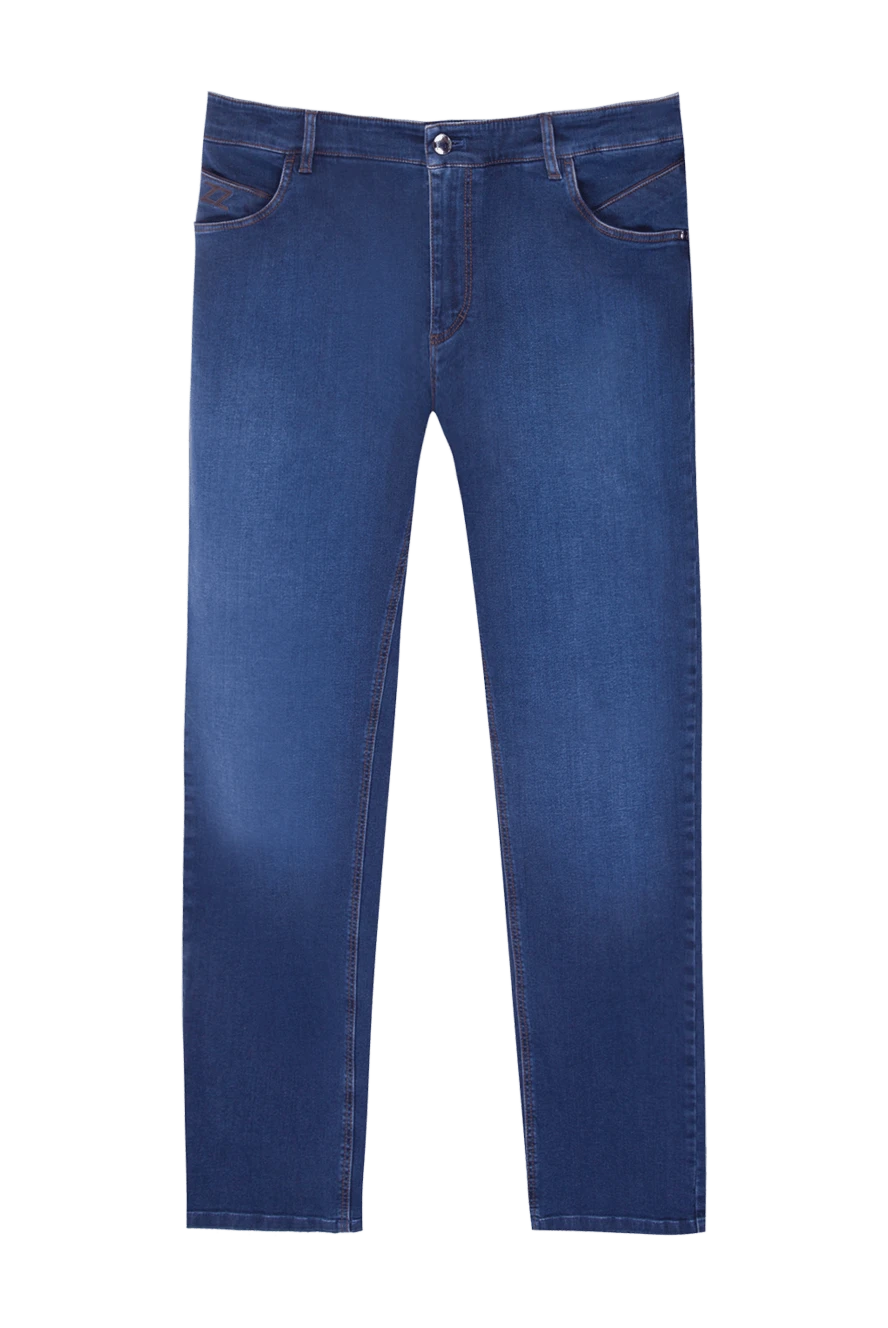 Zilli man blue cotton jeans for men купить с ценами и фото 167148 - photo 1