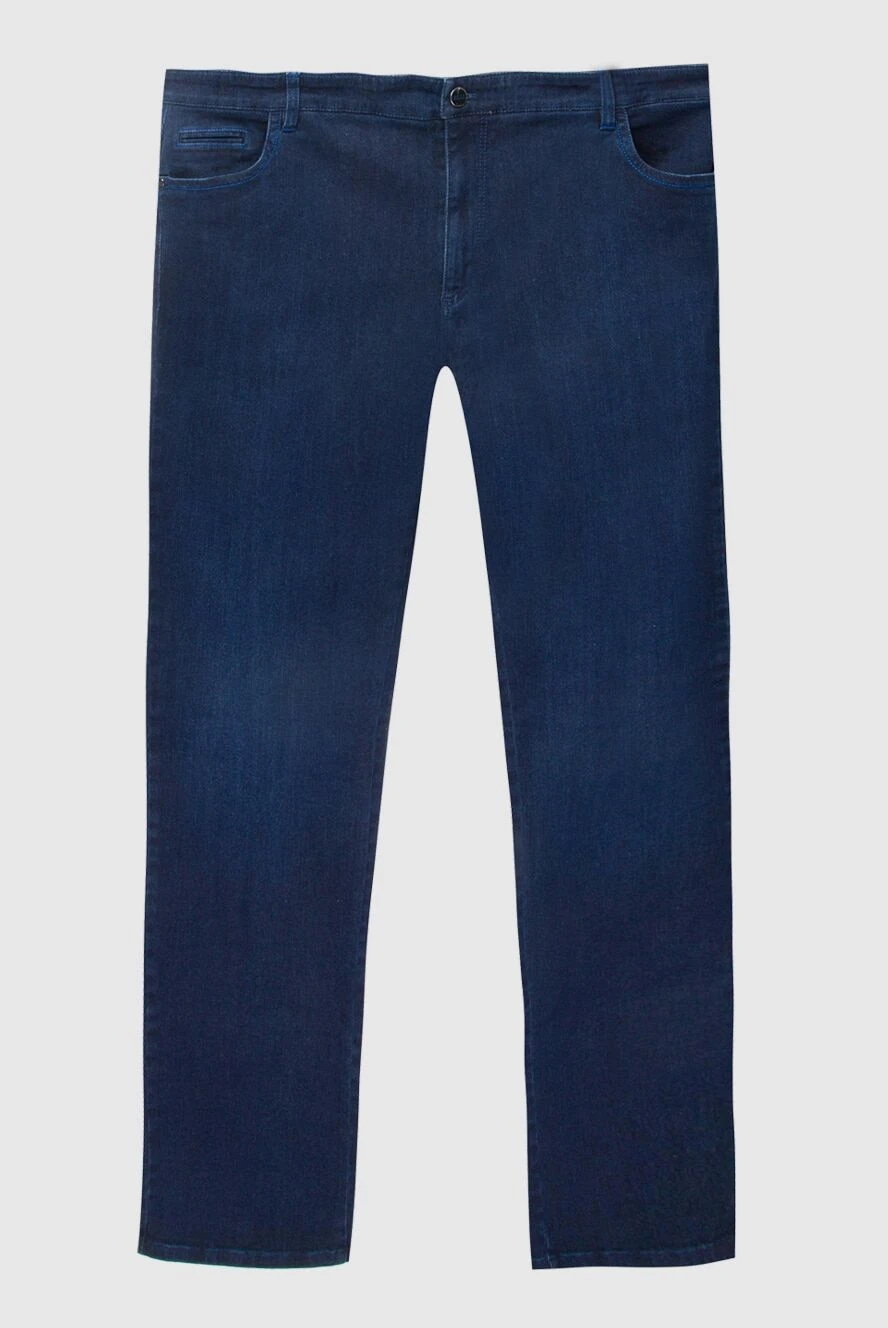 Zilli man blue cotton jeans for men купить с ценами и фото 167157 - photo 1