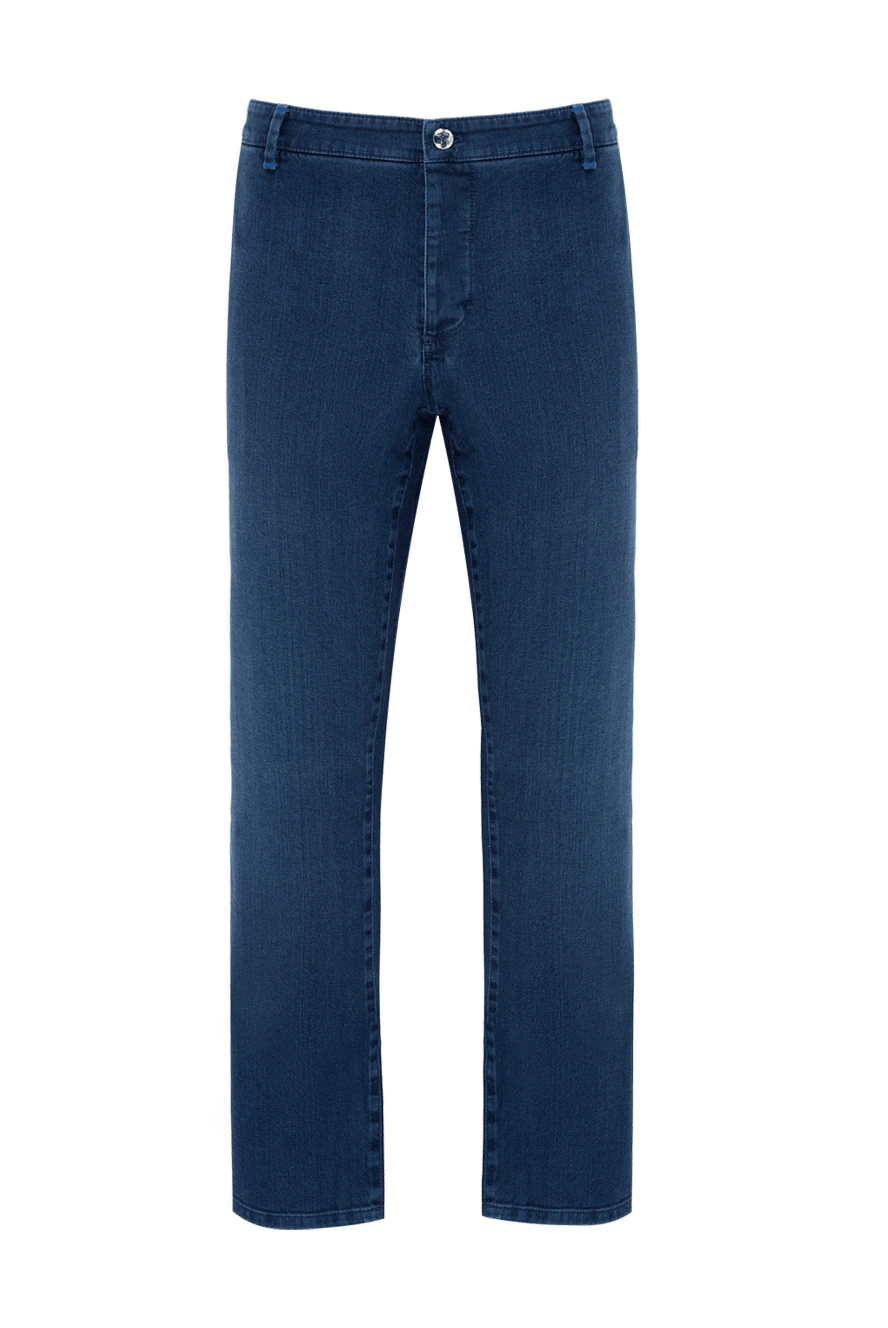 Zilli man blue cotton jeans for men купить с ценами и фото 167173 - photo 1