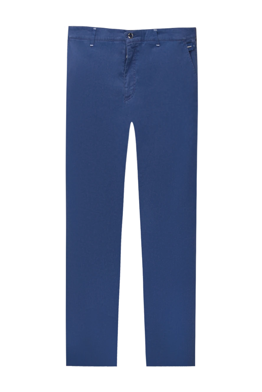 Zilli man blue cotton trousers for men купить с ценами и фото 167174 - photo 1