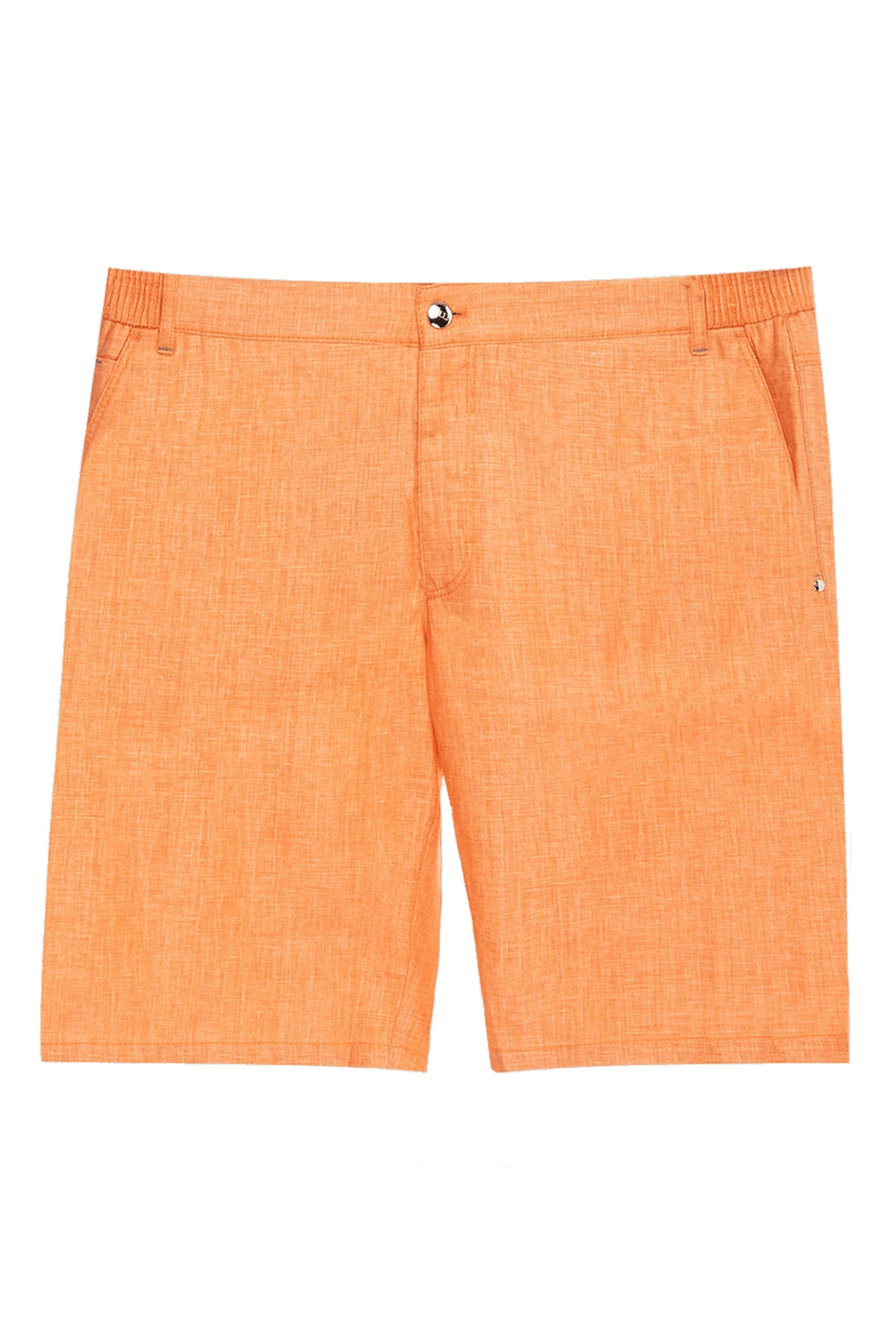 Zilli man orange linen shorts for men купить с ценами и фото 167185 - photo 1