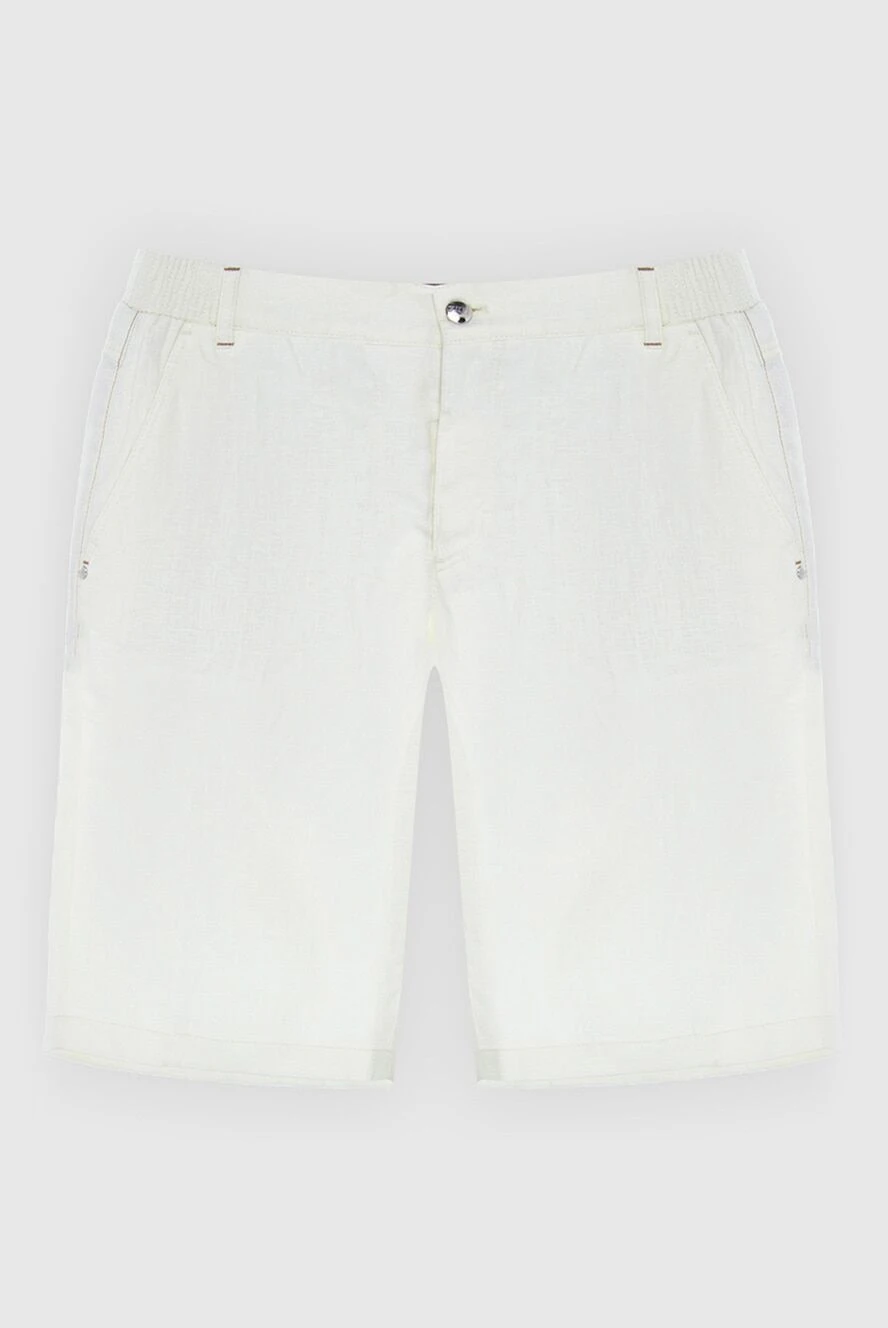 Zilli man white linen shorts for men купить с ценами и фото 167198 - photo 1