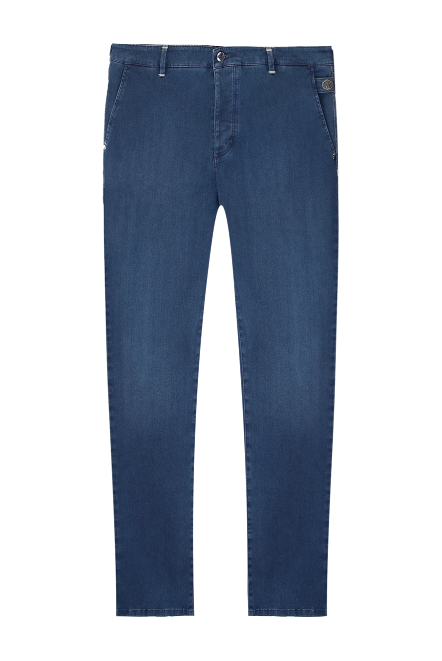 Zilli man blue cotton jeans for men купить с ценами и фото 167210 - photo 1