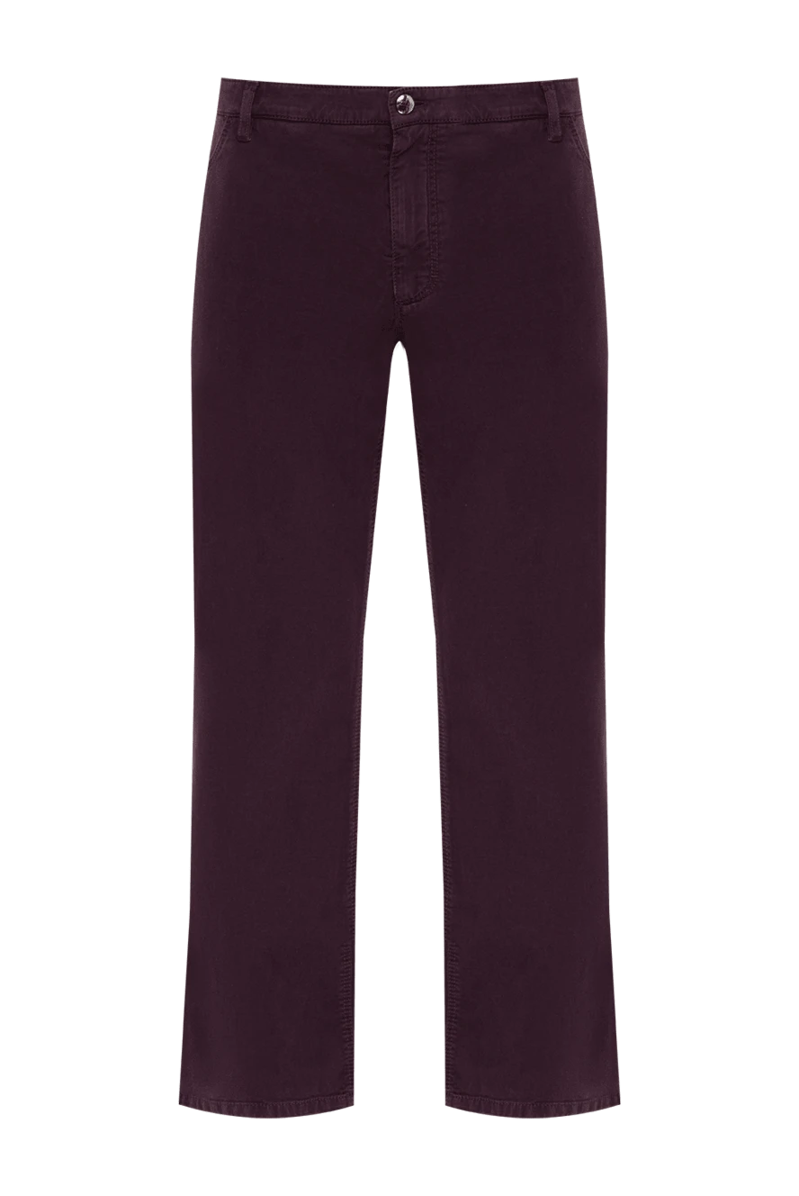 Zilli man cotton and cashmere jeans purple for men купить с ценами и фото 167222 - photo 1