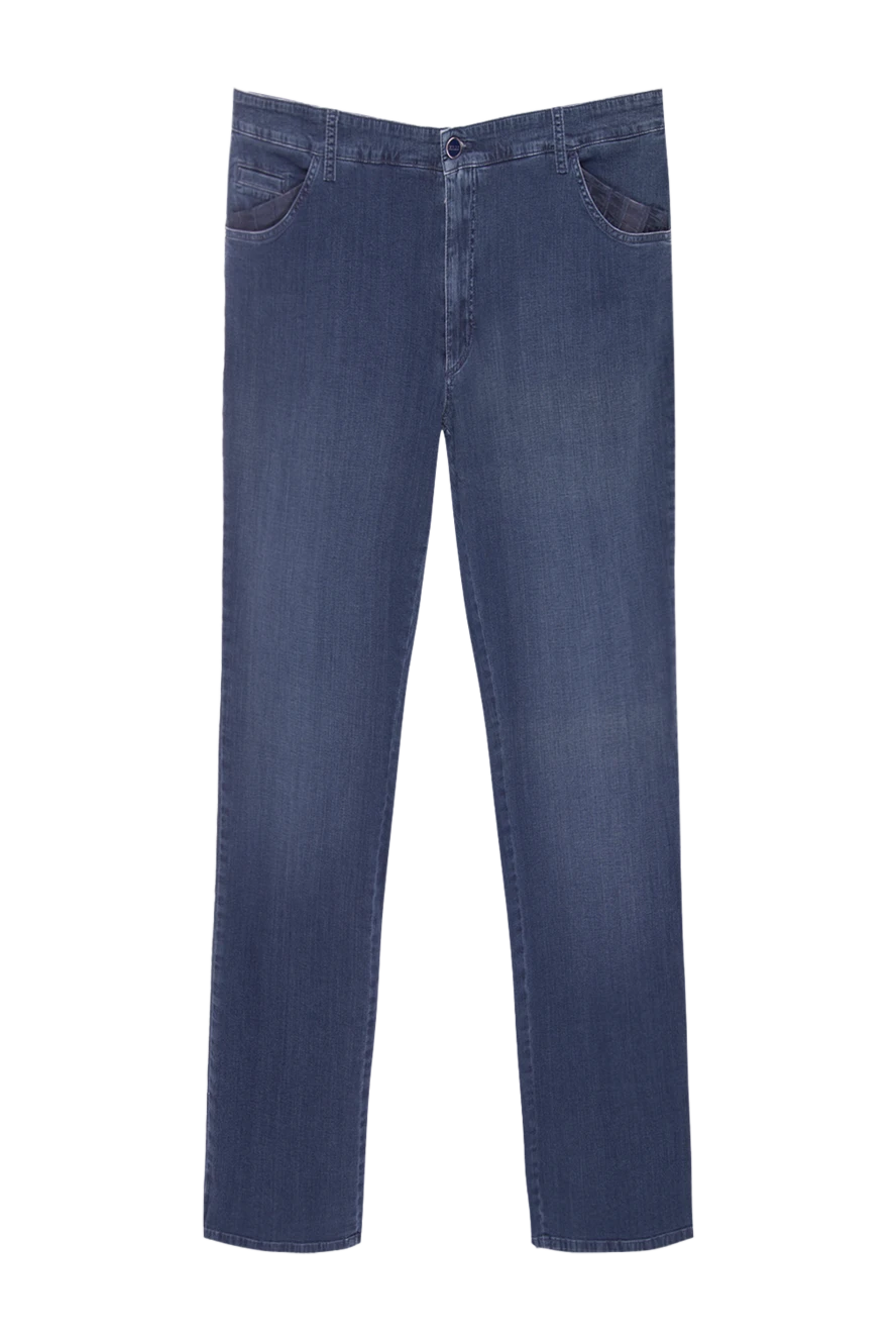 Zilli man blue cotton jeans for men купить с ценами и фото 167241 - photo 1