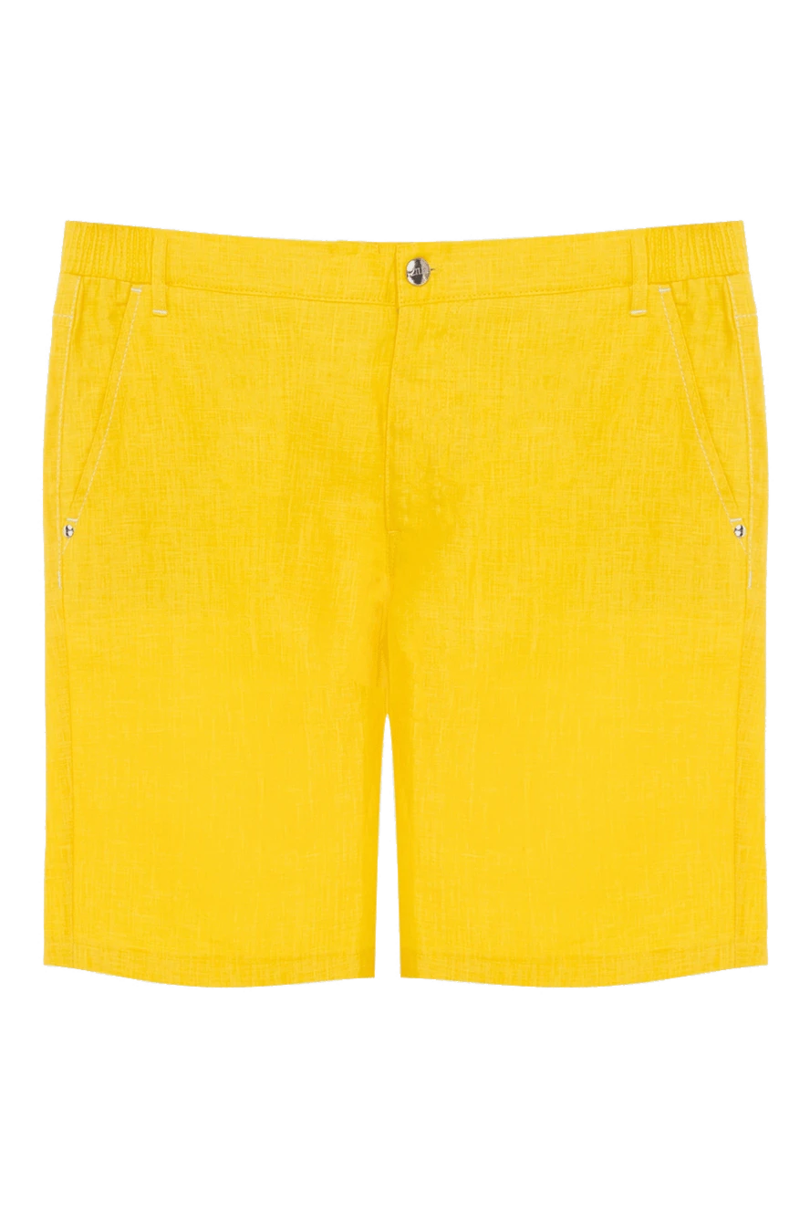 Zilli man linen shorts yellow for men купить с ценами и фото 167250 - photo 1