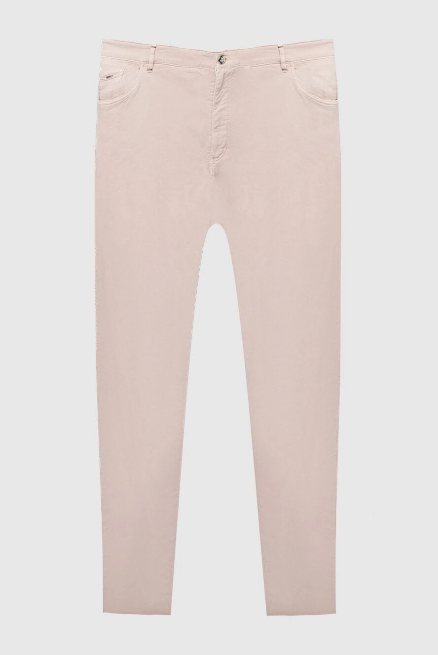 Zilli man beige cotton trousers for men купить с ценами и фото 167256 - photo 1