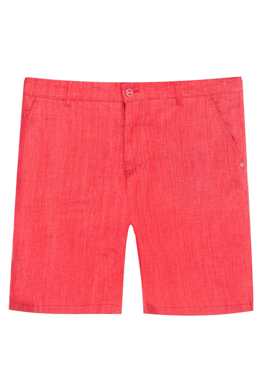 Zilli man red linen shorts for men купить с ценами и фото 167274 - photo 1