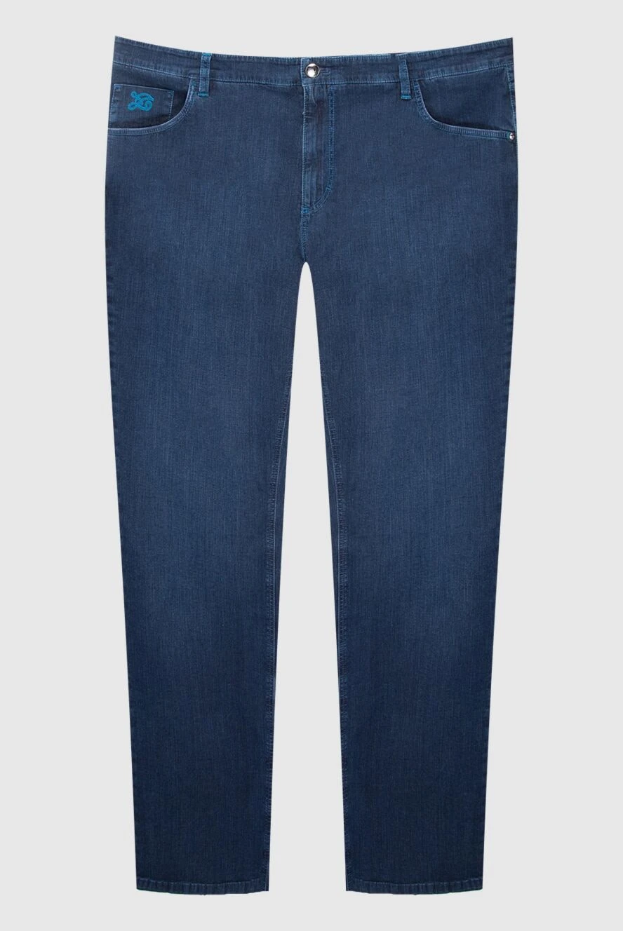 Zilli man blue cotton jeans for men купить с ценами и фото 167276 - photo 1