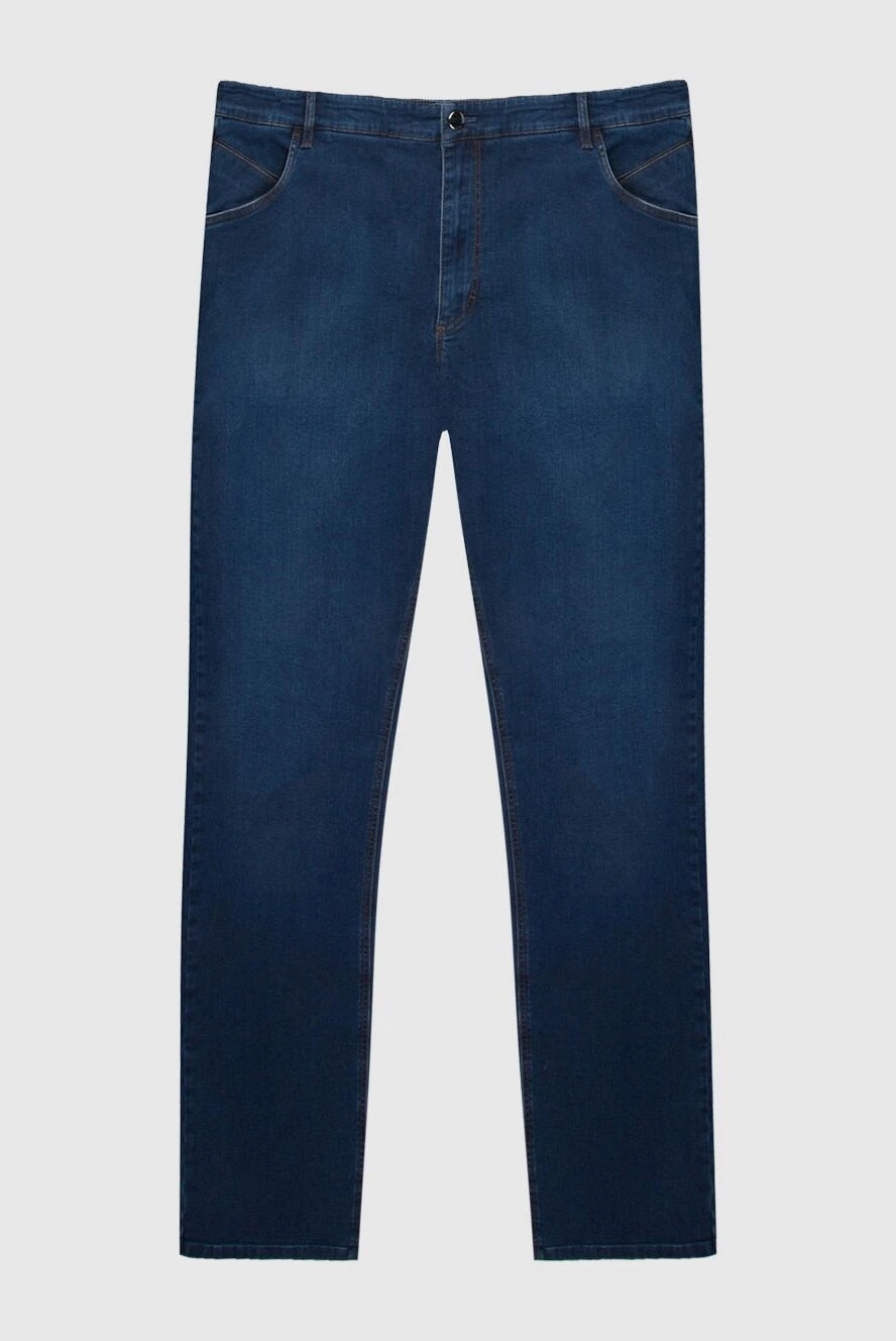 Zilli man blue cotton jeans for men купить с ценами и фото 167320 - photo 1