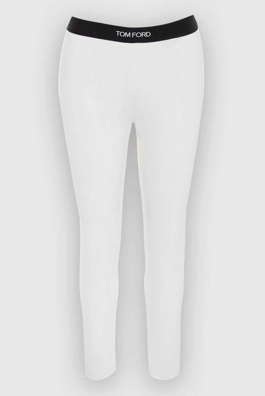 Tom Ford woman white cotton trousers for women купить с ценами и фото 167324 - photo 1