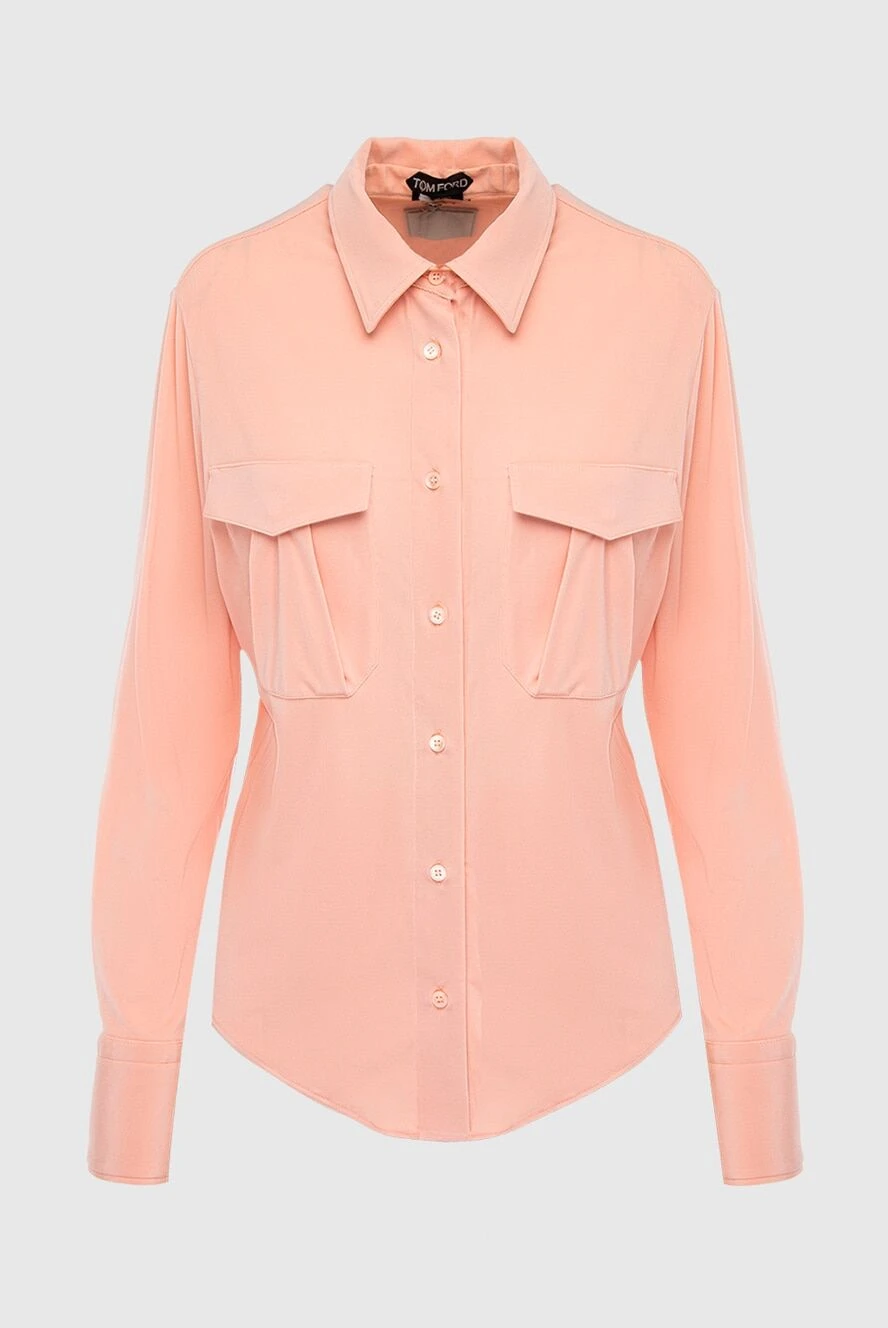 Tom Ford woman pink viscose and polyamide blouse for women купить с ценами и фото 167345 - photo 1