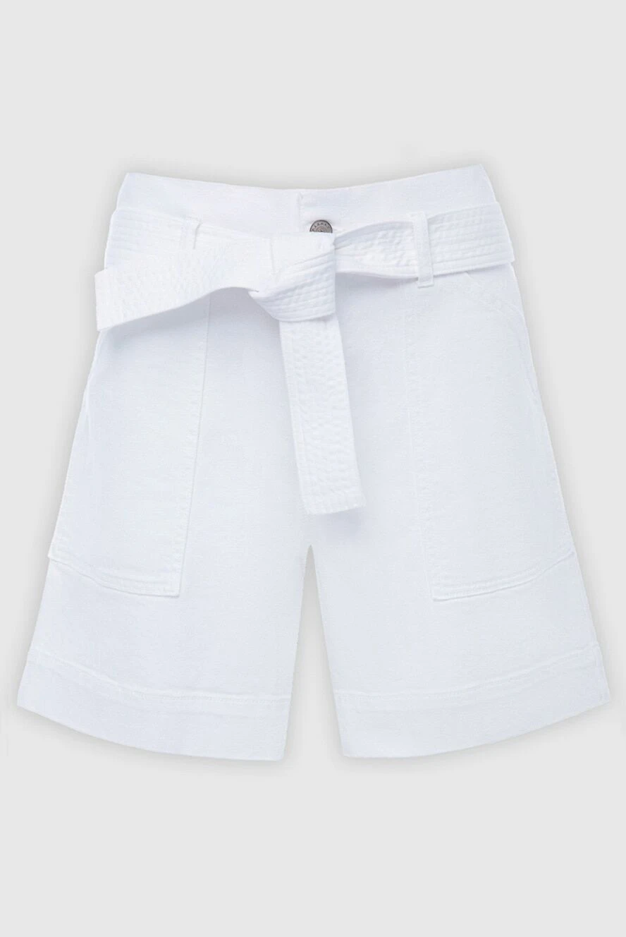 P.A.R.O.S.H. woman white cotton shorts for women купить с ценами и фото 167387 - photo 1