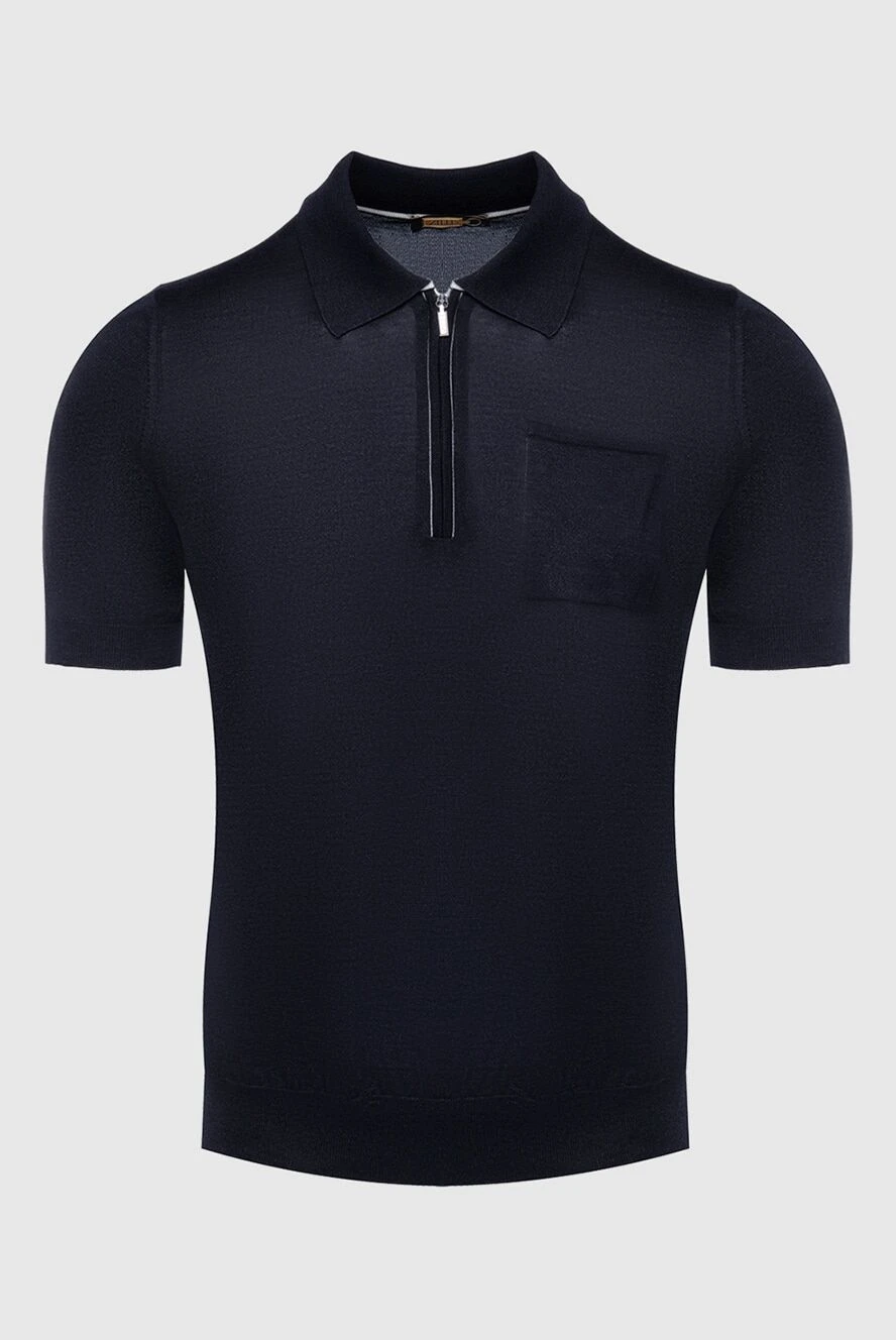 Zilli man black cotton and silk polo for men купить с ценами и фото 167455 - photo 1