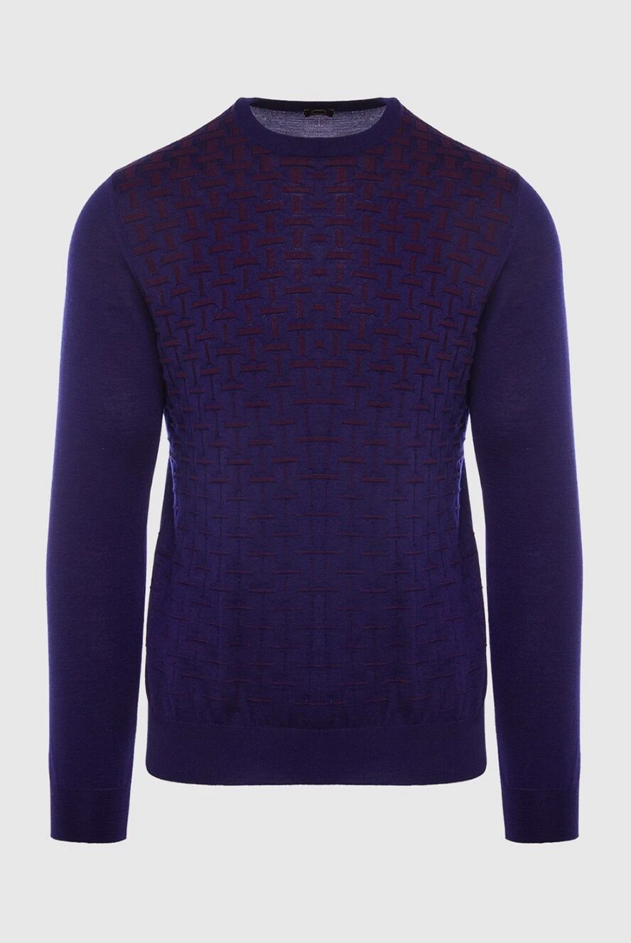 Zilli man cashmere and silk jumper purple for men купить с ценами и фото 167630 - photo 1