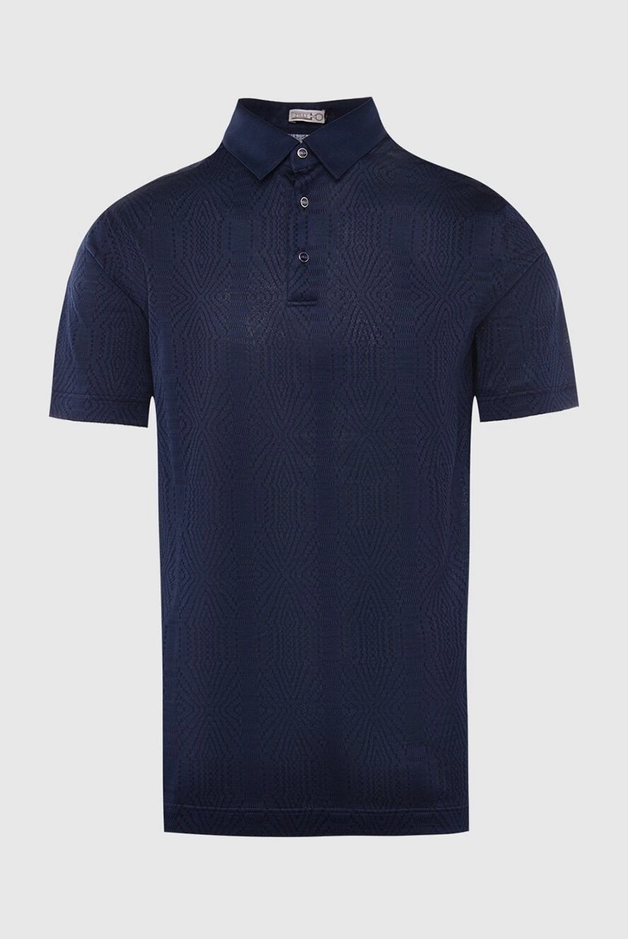 Zilli man cotton polo blue for men купить с ценами и фото 167686 - photo 1