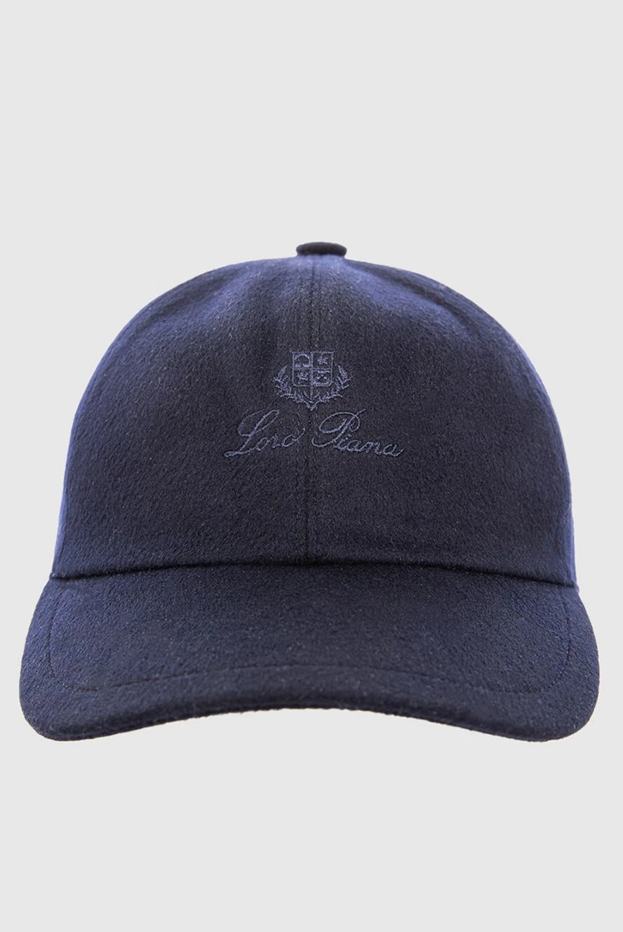 Loro Piana man blue cashmere cap for men купить с ценами и фото 167722 - photo 1