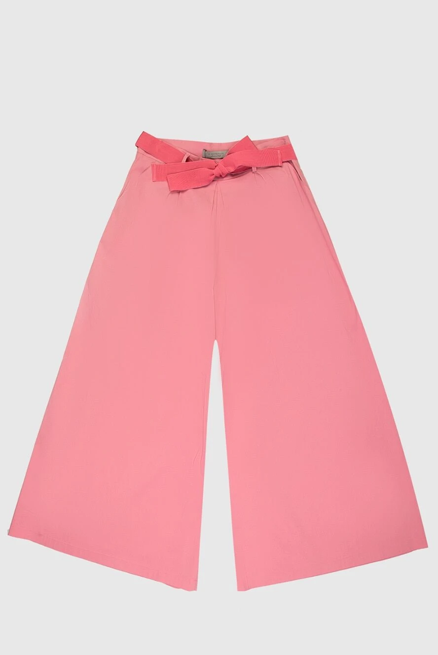 D.Exterior woman pink cotton and polyamide trousers for women купить с ценами и фото 167778 - photo 1