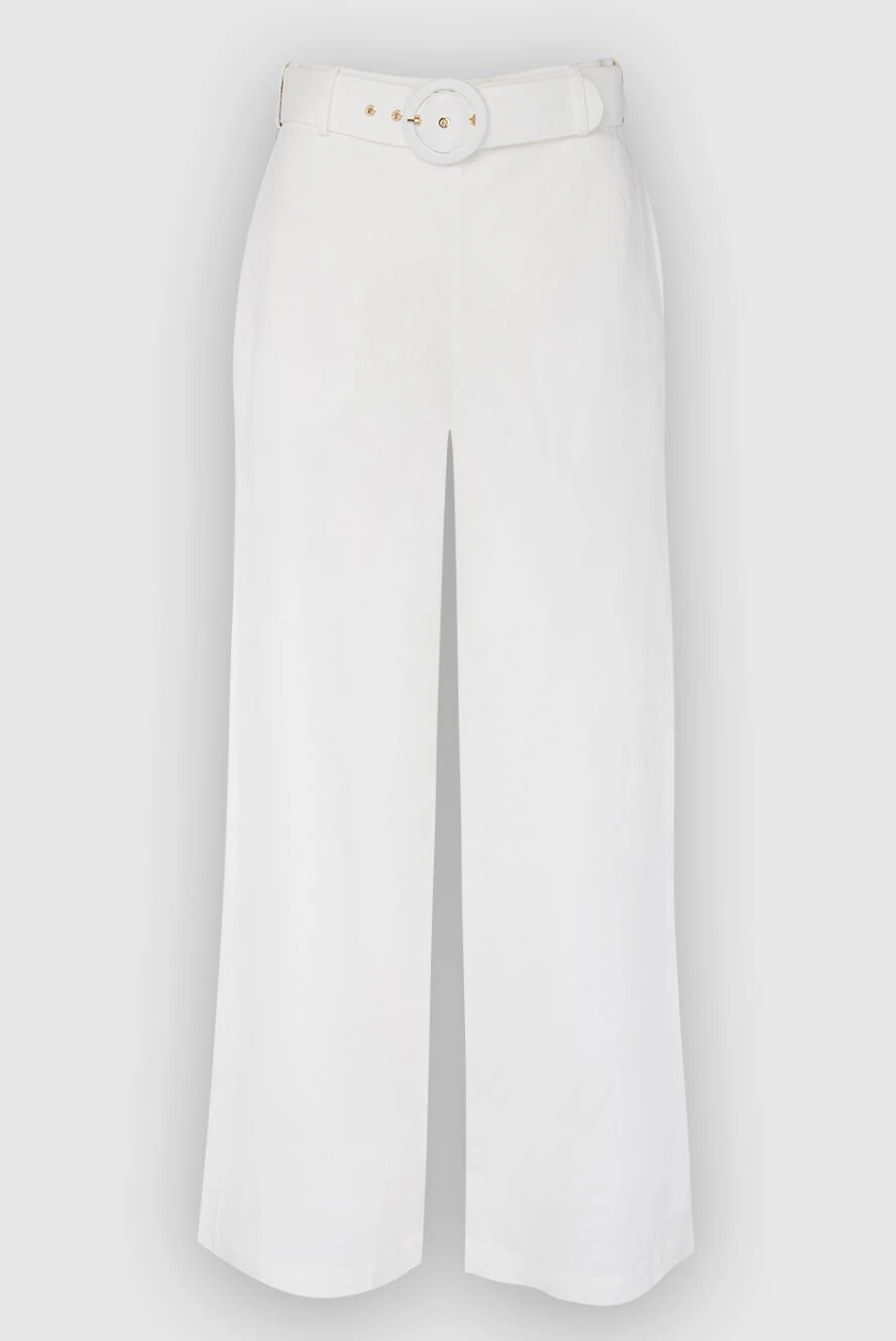 Zimmermann әйелдерге арналған ақ зығыр шалбар 167923 - фото 1