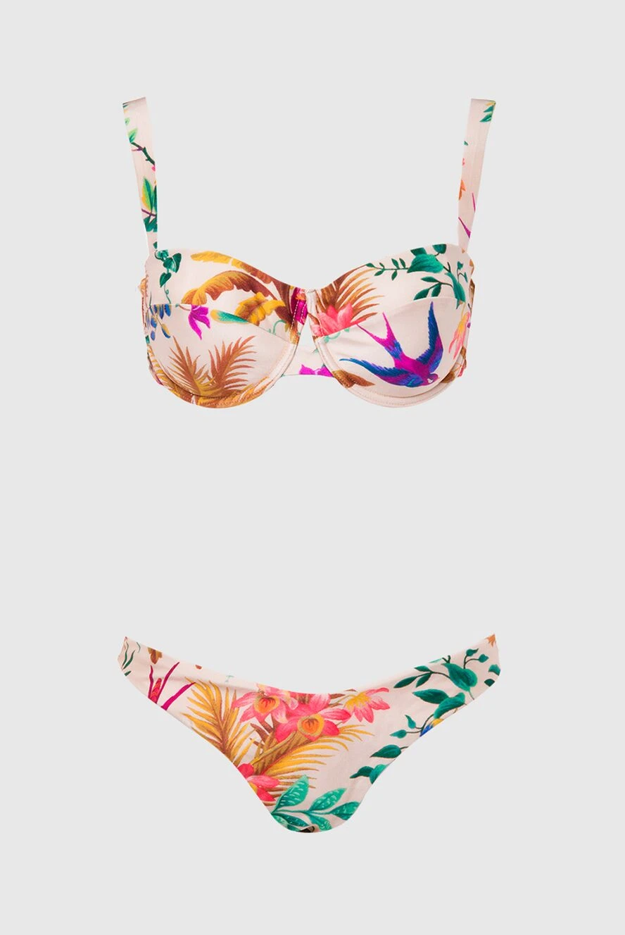 Zimmermann купальник с лифом-балконет и ярким ботаническим рисунком 168059 - фото 1