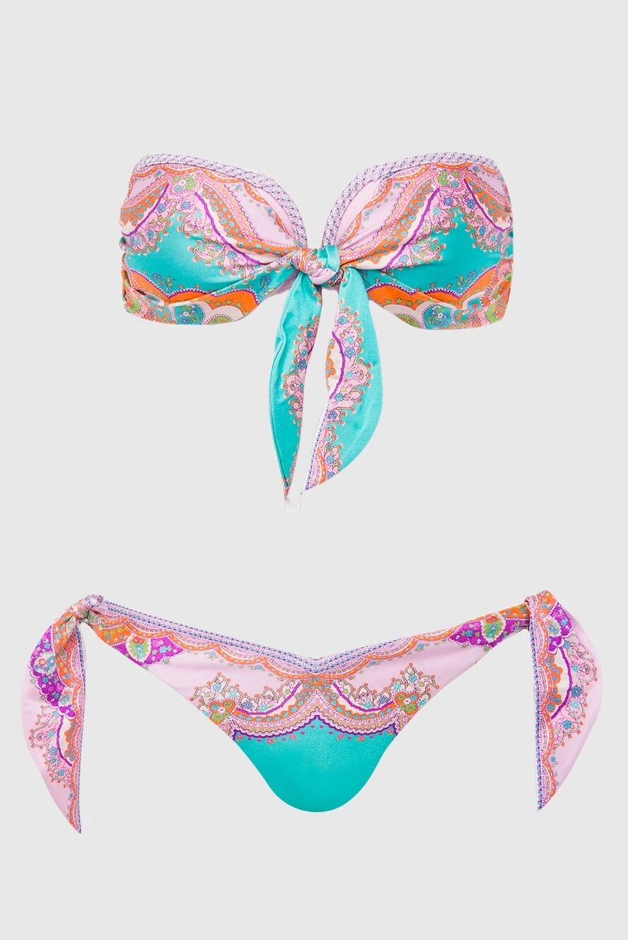 Zimmermann купальник бандо из шелковистой лайкры с узлом и ярким восточным принтом
168063 - фото 1